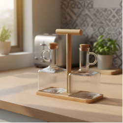 Glass Oil Dispenser 400 ml - 2 Pcs